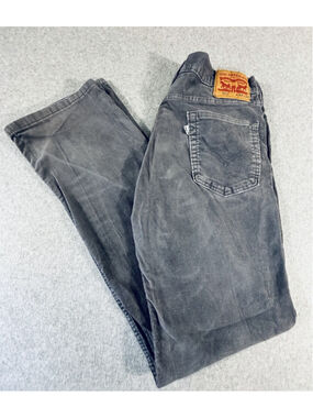 Levi’s 514 Corduroy Pants Mens 34x34 Gray Straight Fit Faded Y2K Skater